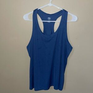 Athletic Works “Dri-works” Blue Racerback Tank Top athletic shirt size L 12-14